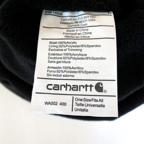 Carhartt Beanie Fleece Lined Purple & Teal Stripes main image 2
